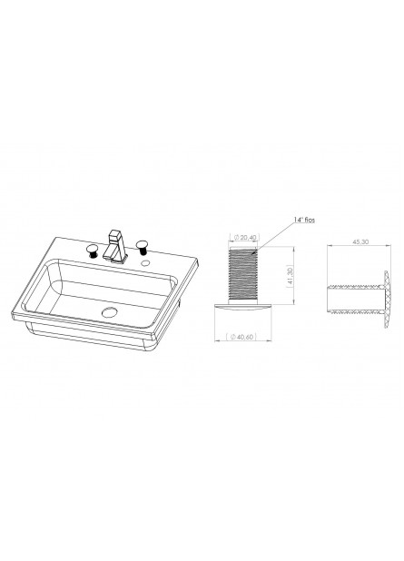 2931 - PLUG TAPA FURO PARA PIA CROMADO